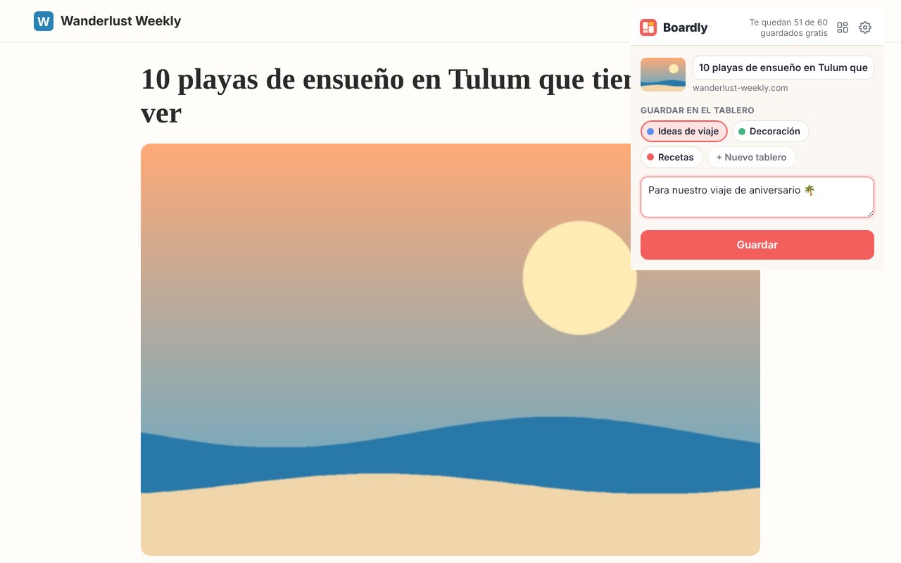 Guarda cualquier página con un clic